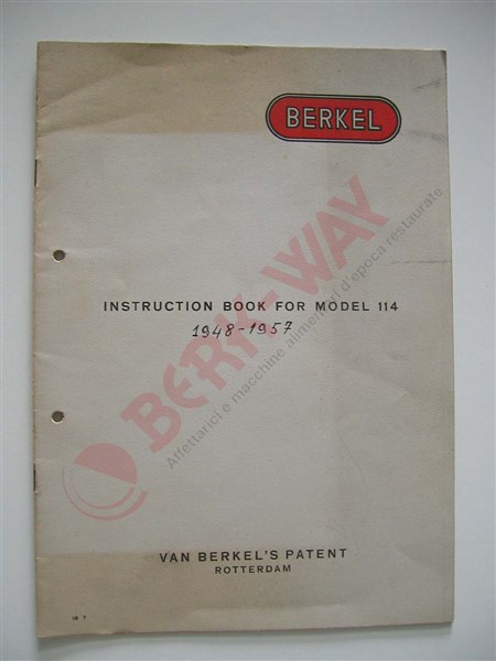 manuale affettatrice berkel 114